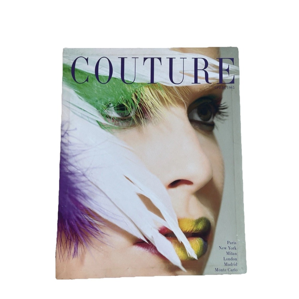 Vintage Set Of 2‎ - Couture Magazine Cover Canvas Prints Wall Art Dopamine Glam